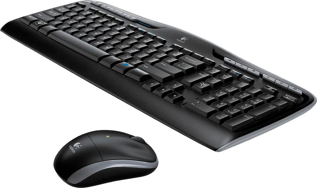 Logitech - MK320 Wireless Keyboard and Mouse - Black