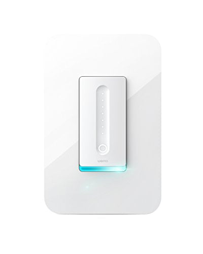WeMo Dimmer Wifi Light Switch, Works with Alexa, the Google Assistant and...
