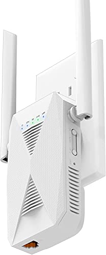 1.2Gbps Dual Band WiFi Extender Signal Range Booster, 5G / 2.4Ghz White