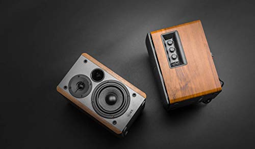 Edifier R1280DB Powered Bluetooth Bookshelf Speakers - Optical Wood Grain
