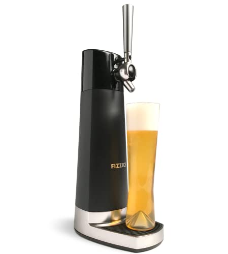 FIZZICS FZ403 DraftPour Beer Dispenser - Converts Any Can or Standard, Carbon