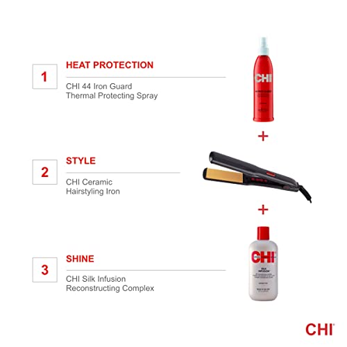 CHI PRO G2 Digital Titanium Infused Ceramic 1" Straightening 1 inch, Black