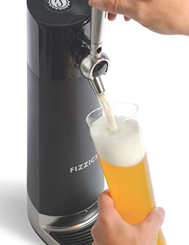 FIZZICS FZ403 DraftPour Beer Dispenser - Converts Any Can or Standard, Carbon