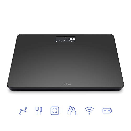 Withings Body Smart Weight & BMI Wi-Fi Digital 1 Count (Pack of 1), Black