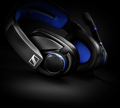 Sennheiser GSP 300 - Closed Back Gaming Headset for PC, Mac, Black and Blue