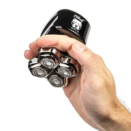Skull Shaver Pitbull Gold PRO Head for 1 Count (Pack of 1), Black