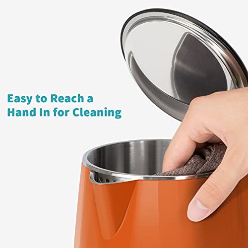 Secura SWK-1701DB The Original Stainless Steel Double Wall 1.8Qt, Orange