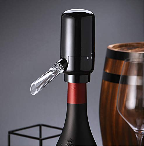 EWCover Electric Wine Aerator Pourer, Automatic 121x105x51.8 MM, Black