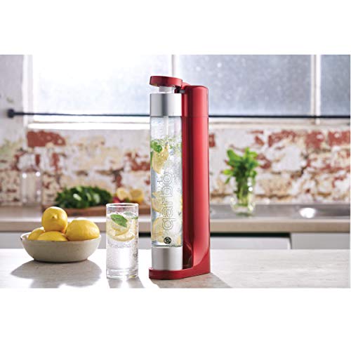 Twenty39 Qarbo - Sparkling Water Maker and Fruit Infuser - Metallic-Red
