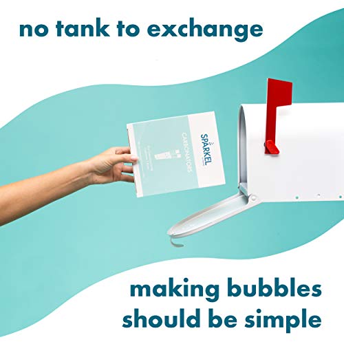 Spärkel Beverage System (Silver) - Sparkling Water and Soda Maker - A Silver