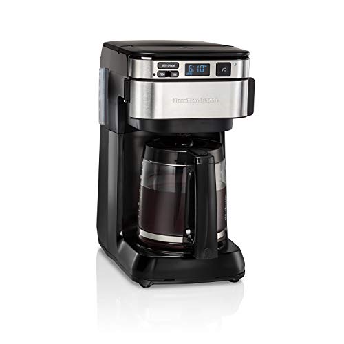 Hamilton Beach Programmable Coffee Maker, 12 Cups, 3 Brewing Options, Black
