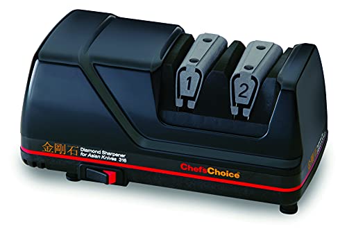 Chef'sChoice 316 Diamond Hone Knife Sharpener for 15-Degree 2-Stage, Black