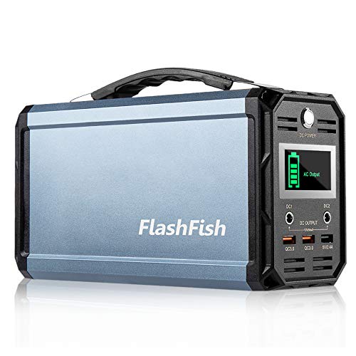 300W Solar Generator, FlashFish 60000mAh Portable 222Wh Generator