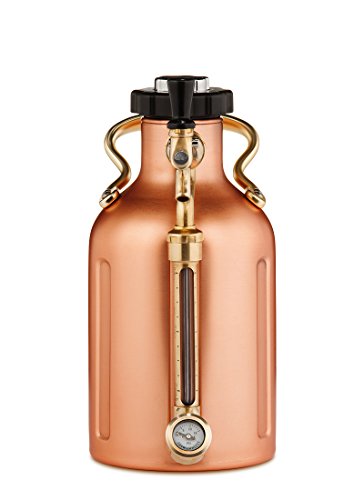 GrowlerWerks uKeg Carbonated Growler, 64 oz, Copper 64
