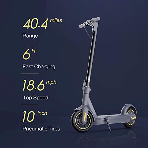 Segway Ninebot MAX Electric Kick Scooter, Up to 40.4 Miles Long-range...