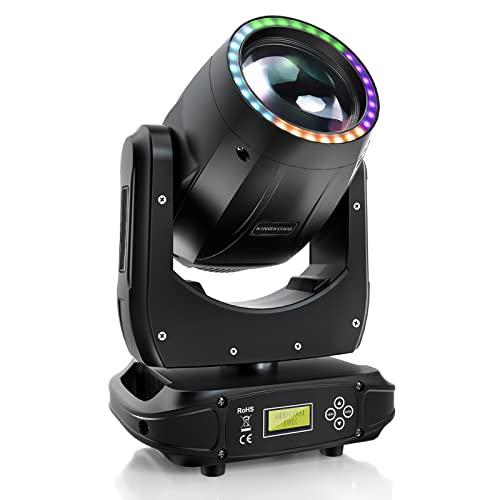 U`King Moving Head Lights DJ 150W Spotlights 15 Gobos 13 Colors White