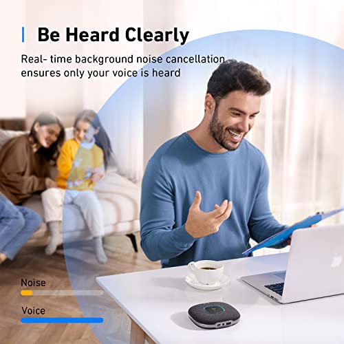 Anker PowerConf S3 Bluetooth Speakerphone with 6 Mics, one size, Black