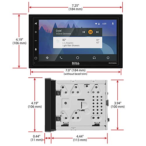 BOSS Audio BVCP9685A Apple Carplay Android Auto Car Multimedia Player -...