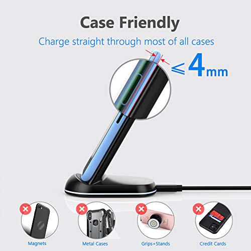Yootech Wireless Charger,Qi-Certified 10W Max Charging Stand,...