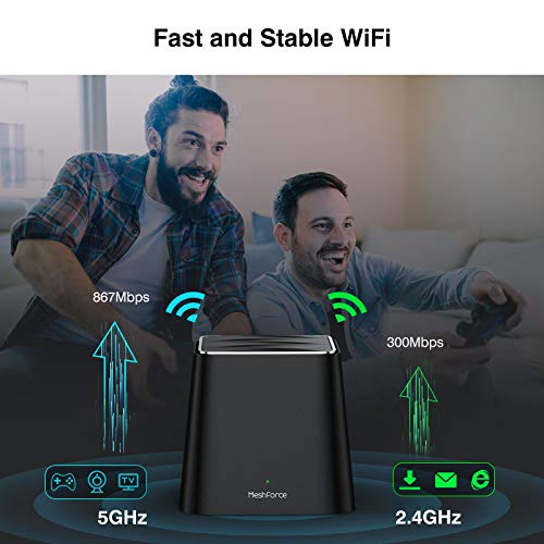 Meshforce M3s Mesh WiFi System (Midnight Black), Router for 3-Pack