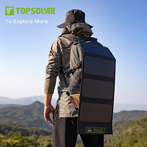 Topsolar SolarFairy 30S Foldable Solar Panel 30W Portable Battery Charger...