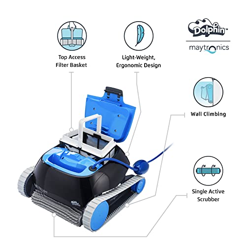 DOLPHIN Nautilus CC Automatic Robotic Pool Cleaner - CC, Blue/Black