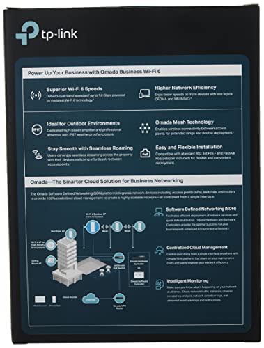 TP-Link EAP610-Outdoor | Omada True WiFi6 AX1800 Gigabit Outdoor Access White