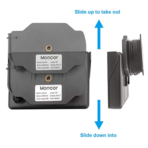 MOOCOR Underwater Fishing Camera, Portable Fish 4.3 Inch w/ Infrared 15m