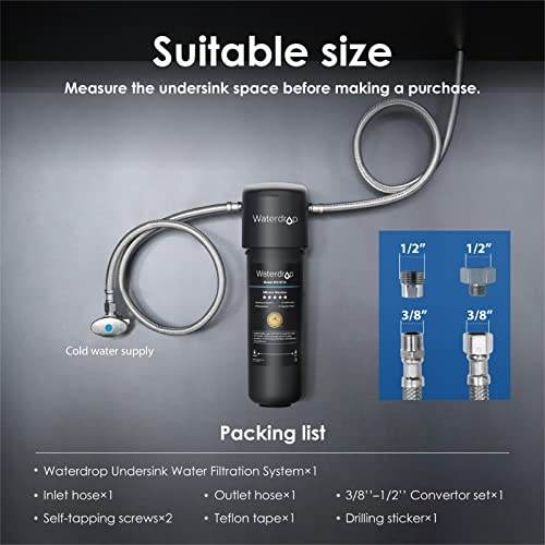 Waterdrop 10UA Under Sink Water Filter System, NSF/ANSI 42 Certified, Under...
