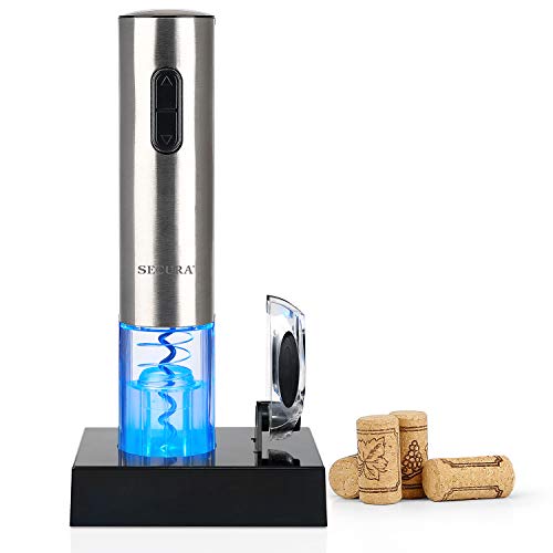 Secura Electric Wine Opener, Automatic Stainless Steel