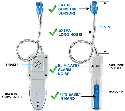 GasKnight PRO Natural Gas Leak Detector & Propane Battery Operated...