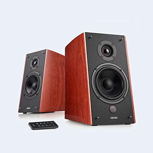 Edifier R2000DB Powered Bluetooth Bookshelf Speakers - Near-Field Wood-Finish