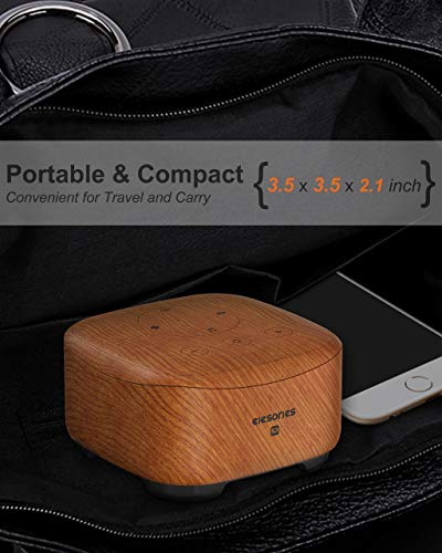 White Noise Machine, elesories Sound Machine 1 Count (Pack of 1), Wood Grain
