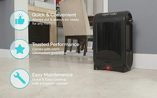 EyeVac PRO Touchless Stationary Vacuum - 1400 Watts 24-Inch, Black