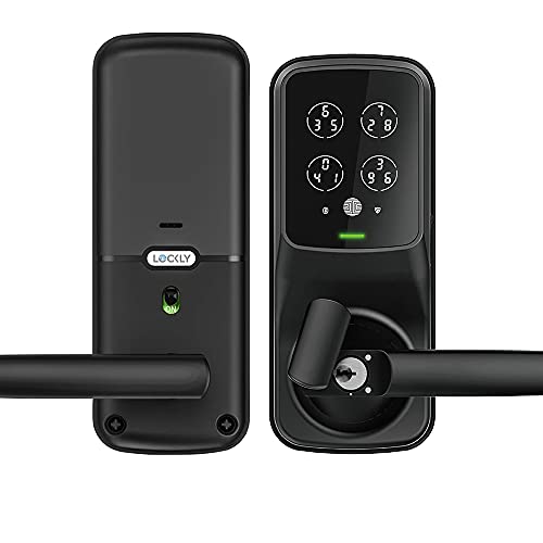 Lockly PGD628FMB, Fingerprint Bluetooth Keyless Entry Door Smart Matte Black