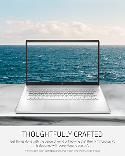 HP 17 Laptop, 11th Gen Intel Core i5-1135G7, 8 GB 17.3-inch, Natural Silver