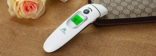 Amplim Contact/Non Contact Digital Forehead Thermometer small, Silver White