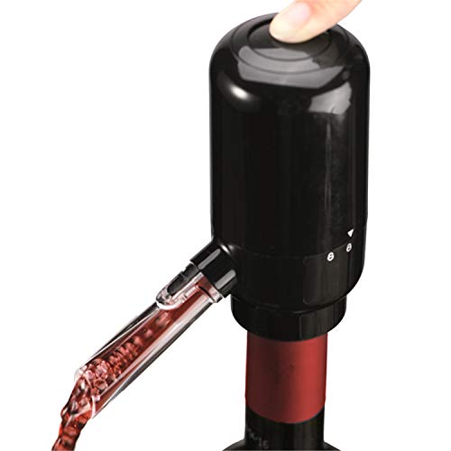 EWCover Electric Wine Aerator Pourer, Automatic 121x105x51.8 MM, Black