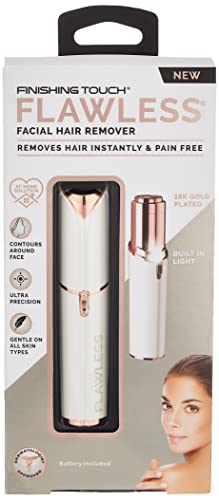 Finishing Touch Flawless Women's Painless Hair Remover 3 Piece Set, Rose Gold