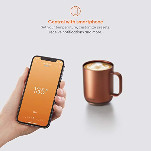 NEW Ember Temperature Control Smart Mug 2, 10 oz, 1 Count (Pack of 1), Copper