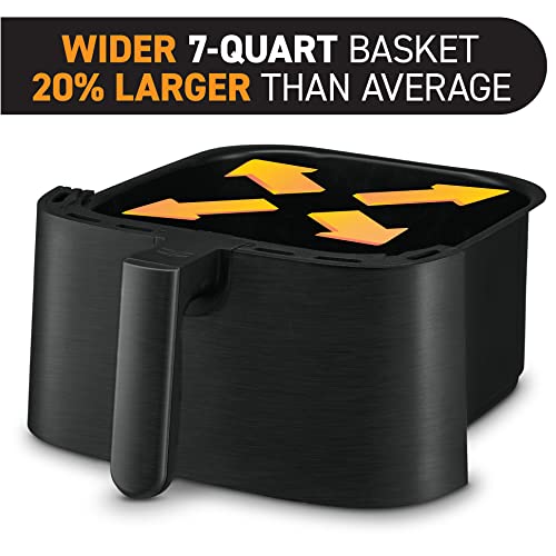 Gourmia Air Fryer Oven Digital Display 7 Quart Large AirFryer Medium, Black