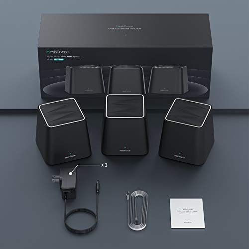 Meshforce M3s Mesh WiFi System (Midnight Black), Router for 3-Pack