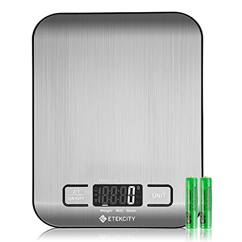 Etekcity Food Kitchen Scale, Gifts for Cooking, Small, 304 Stainless Steel