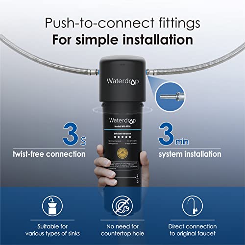 Waterdrop 10UA Under Sink Water Filter System, NSF/ANSI 42 Certified, Under...