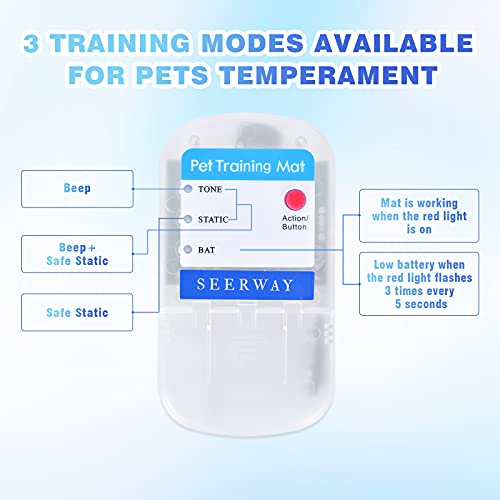 Scat Pet Shock Mat Indoor Upgraded, Safe Training One Piece 60"x 12"