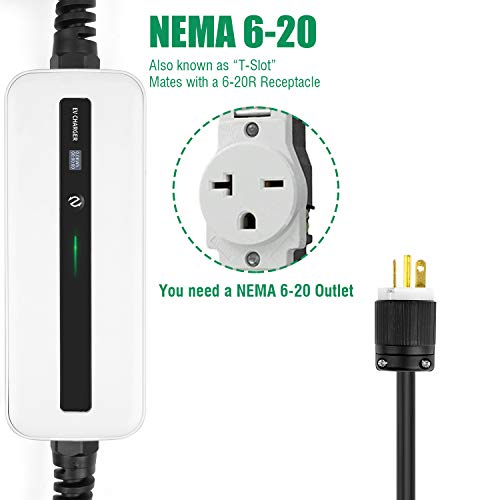 LEFANEV EV Charger Level 2 Cable (2.2/3.6KW,10/16A,100-250V, NEMA Switchable