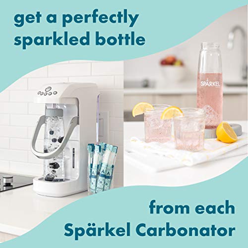 Spärkel Beverage System (Silver) - Sparkling Water and Soda Maker - A Silver