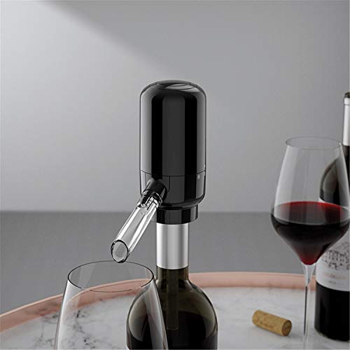 EWCover Electric Wine Aerator Pourer, Automatic 121x105x51.8 MM, Black