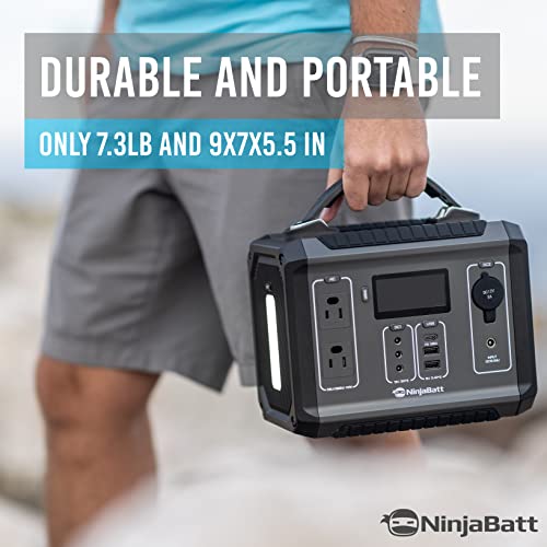 NinjaBatt Portable Power Station, 280Wh Backup Lithium Battery with 300W