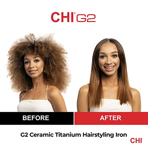 CHI PRO G2 Digital Titanium Infused Ceramic 1" Straightening 1 inch, Black